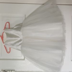Tulle flower girl dress ivory